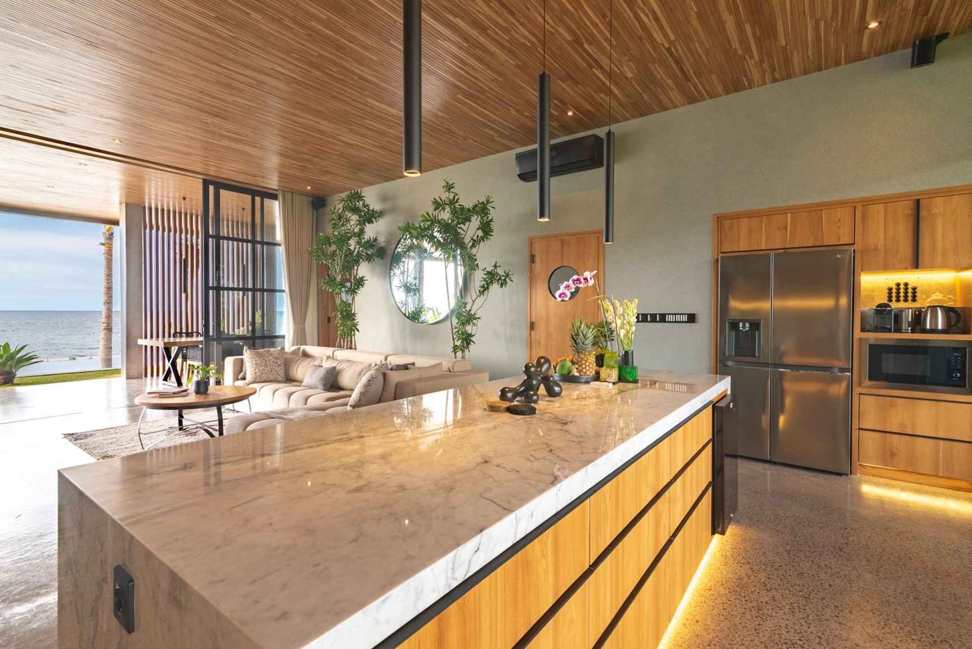 The marble kitchen
