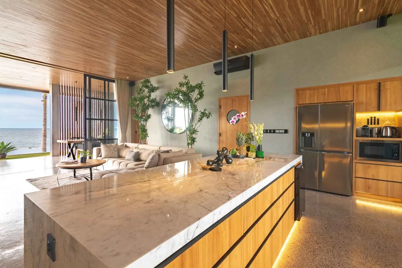 The marble kitchen